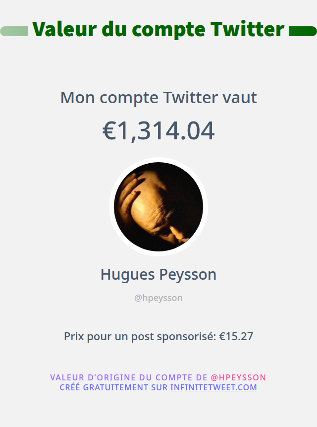 Hugues Peysson tweet media
