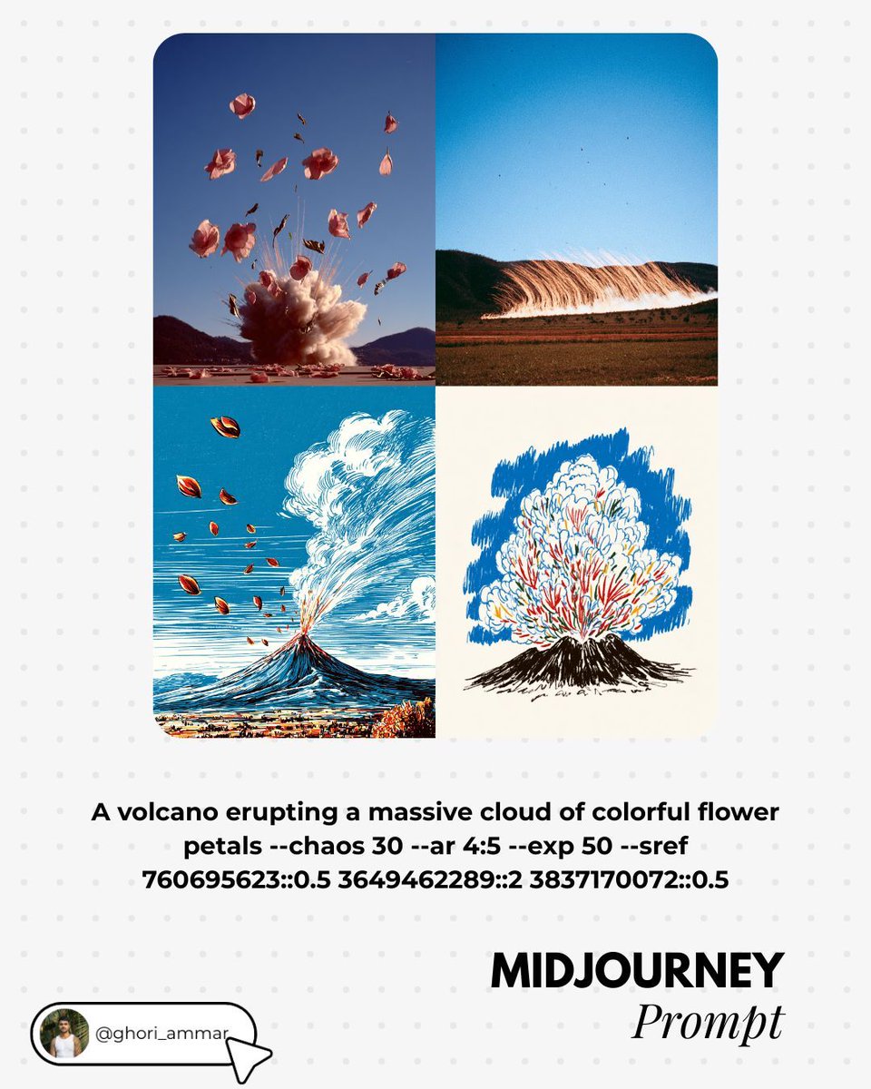 Volcano petals variations