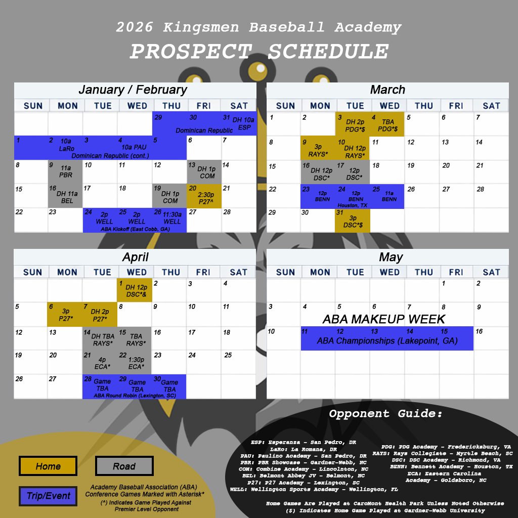 Kingsmen Baseball Academy tweet media