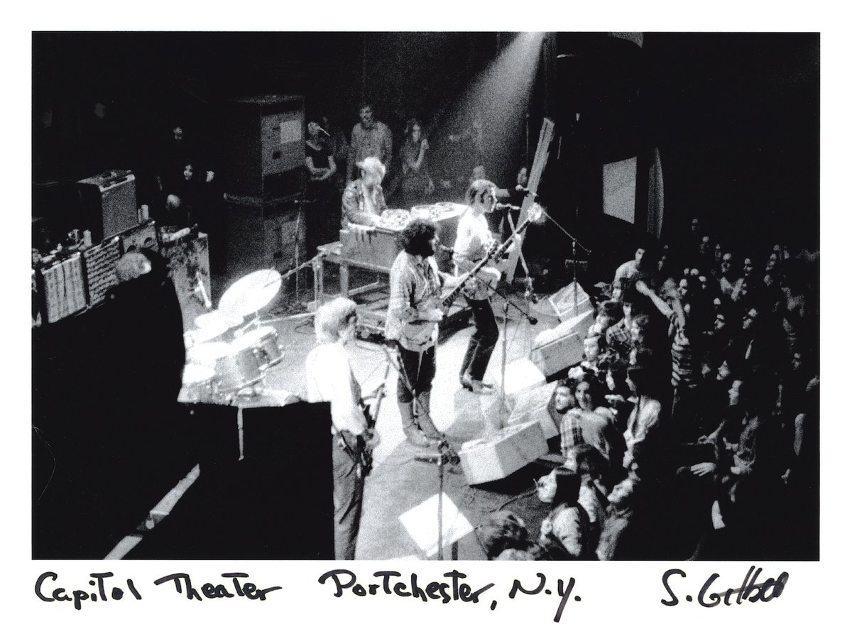 GratefulDead's tweet photo. From February 18 to 24, 1971, the Dead played 6 stellar shows at The Capitol Theater. The band started out strong on night one by debuting five original songs; “Bertha,” “Greatest Story Ever Told,” “Loser,” “Playing in The Band,” and “Wharf Rat.” The momentum didn’t stop there, on night three fans joined the band as subjects of an ESP dream experiment run by Dr. Stanley Krippner, to see how psychedelics and an audience of 2,000 would affect “mind to mind transmissions.”

Photo by Stephen Gilbert