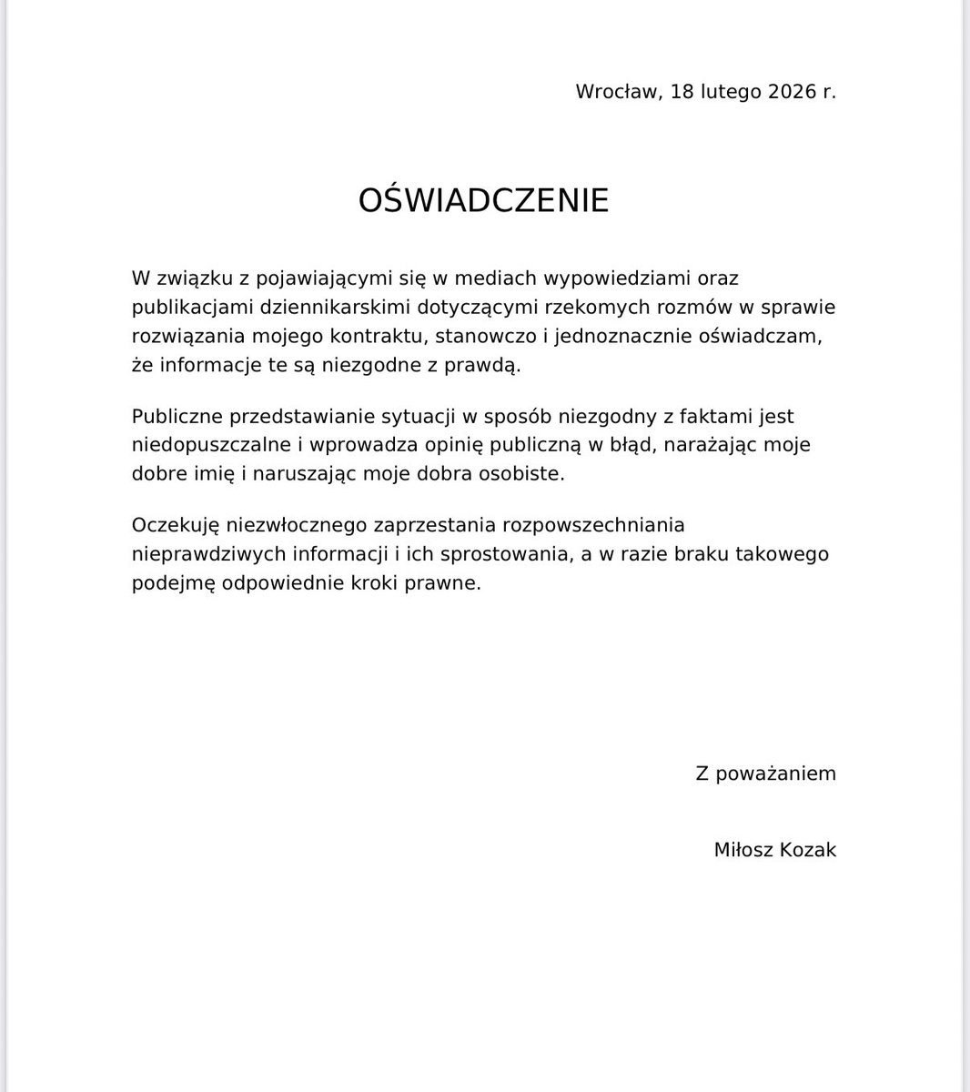 Miłosz Kozak tweet media