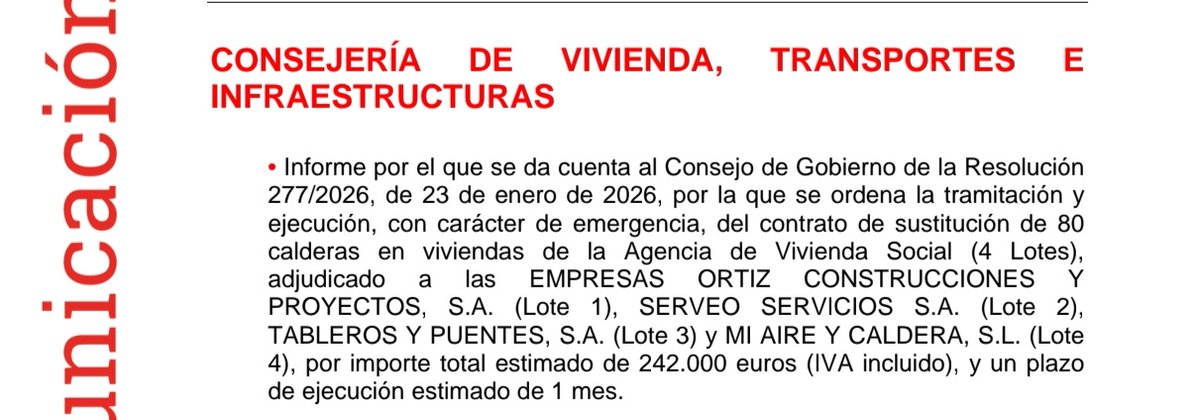 Cosas vergonzosas que llegan al Consejo de Gobierno de Ayuso pero de las que no hablan en rueda de prensa porque se mueren de la vergüenza. Te lo conté hace 2 semanas