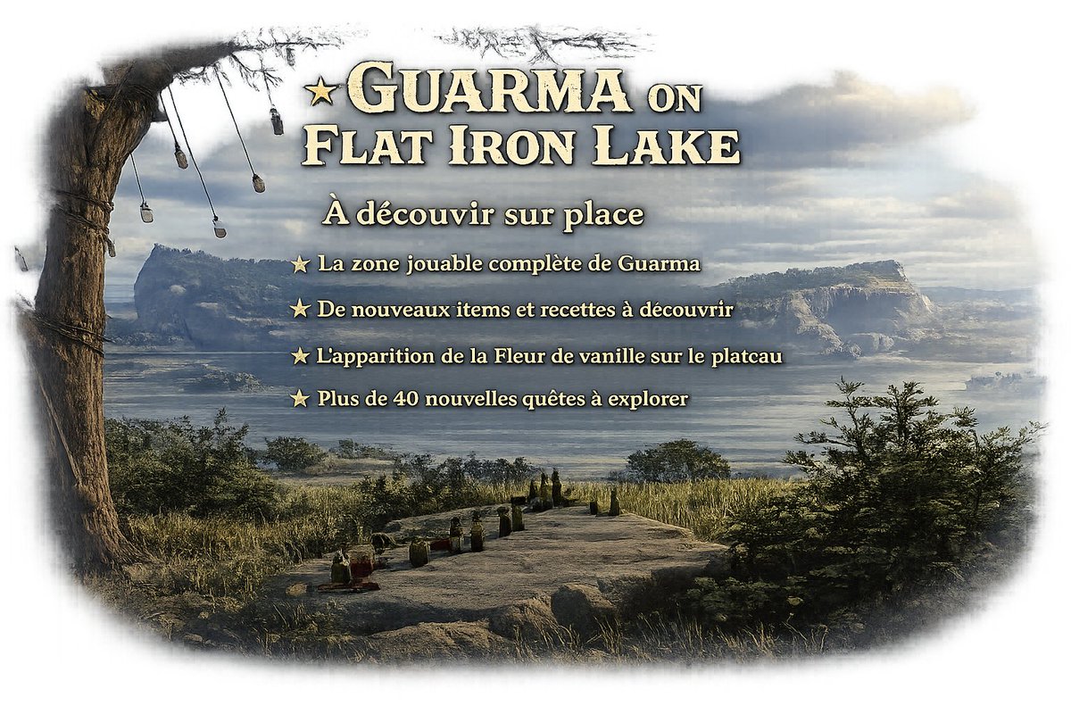 🌴 Après des semaines de tensions… Guarma est enfin libérée.

Le territoire ouvre officiellement en RP.

Exploration, nouvelles quêtes, secrets à découvrir…
L’aventure ne fait que commencer.
Bienvenue à Guarma.

#RedM #Roleplay #rdr2 #FiveM #RP