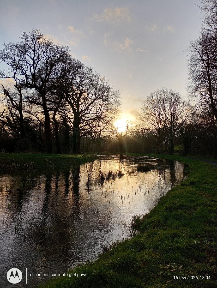 ThiChaplain's tweet image. Bon c'était lundi en fin d'après-midi et il n'est pas resté longtemps depuis c'est de la flotte en continu. Un #pont entre #Laniscat et Sainte Tréphine est sous le #Sulon (un affluent du #Blavet). Certains champs et pâtures sont sous les différents cours d'eau du #KreizBreizh