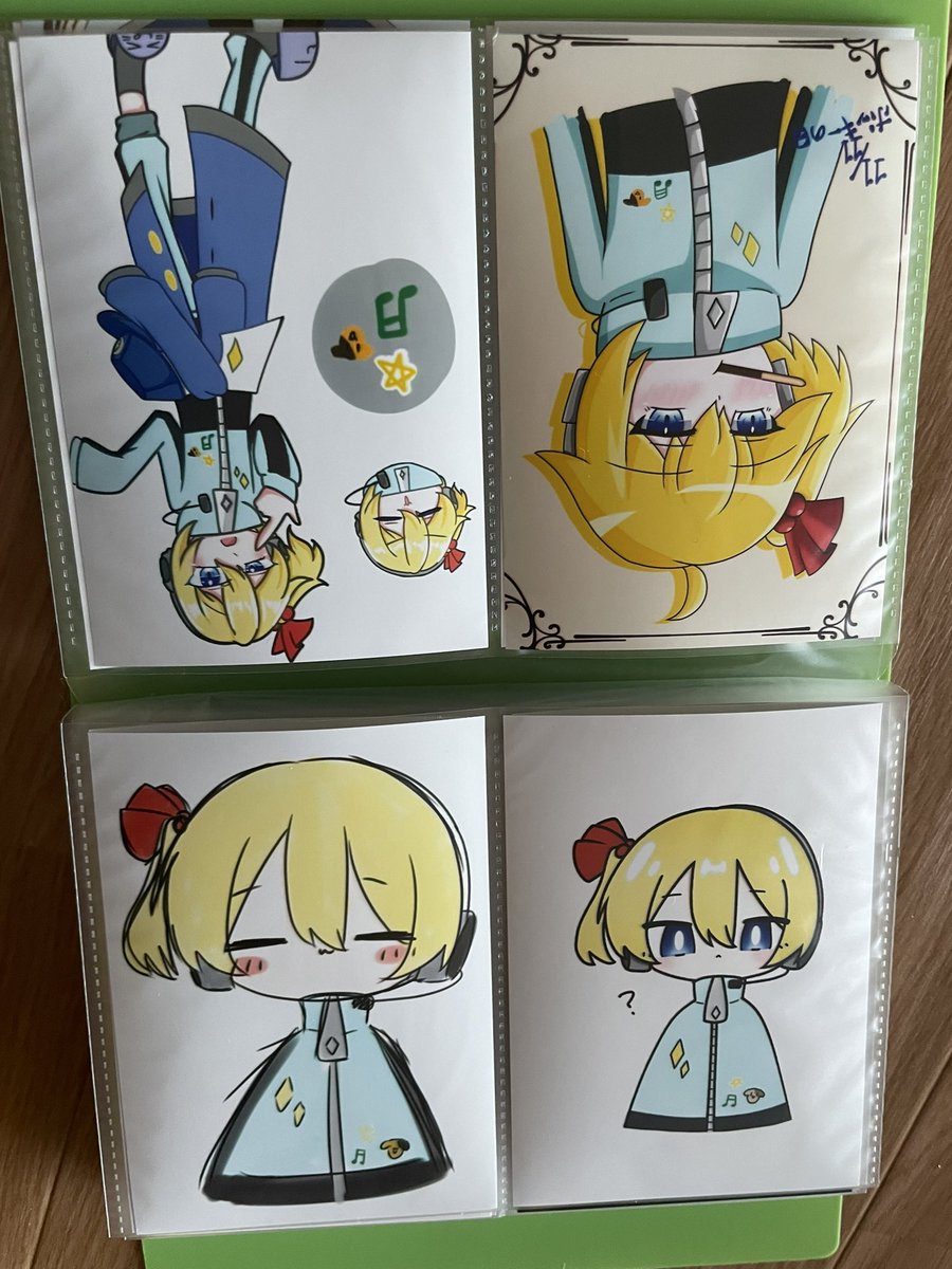 そういや印刷したやつファイリングしてみた(´'▽'｀) やっぱり…いいね