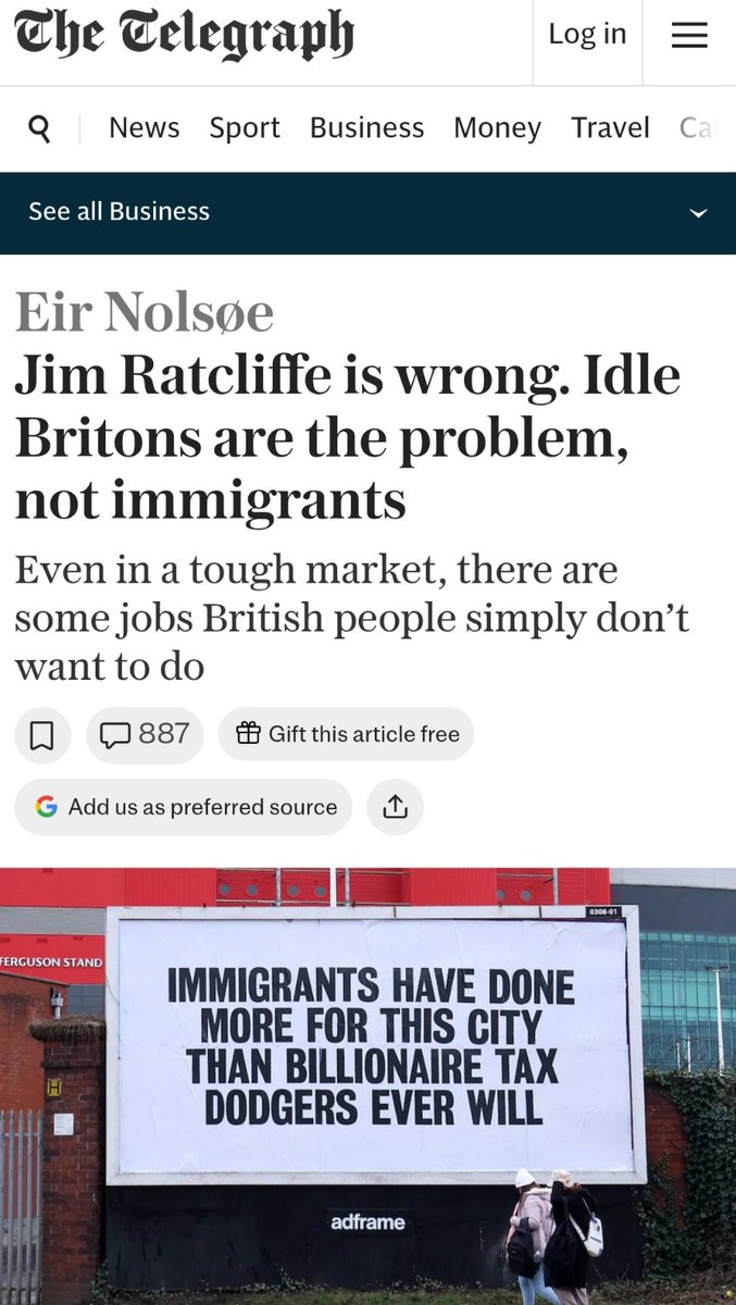 Your 'right-wing' London Telegraph,  ladies and gentlemen!