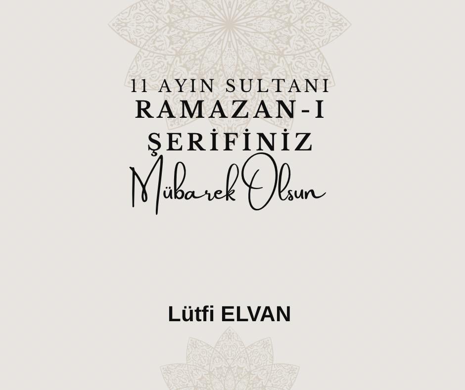 Lütfi Elvan tweet media
