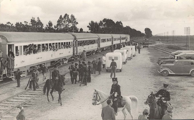 The Teheran children were a group of about 1,000 children, originally from Poland, many of them orphans, who had made their way to Teheran following a long and arduous trail through the Soviet Union. 

They reached Eretz Israel (Mandatory Palestine) by train #OTD 18 February