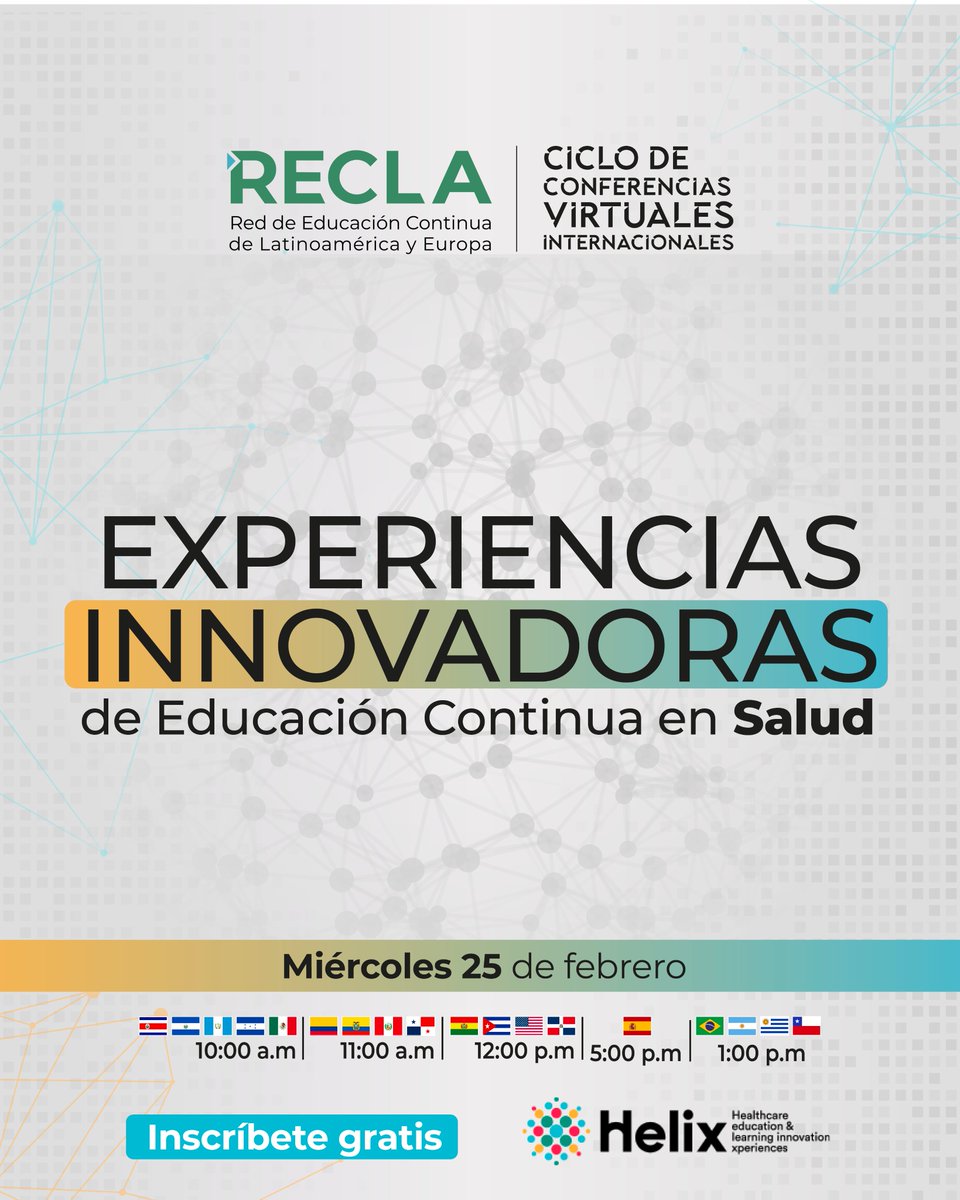 Red de Educación Continua de Latinoamérica y Europ tweet media