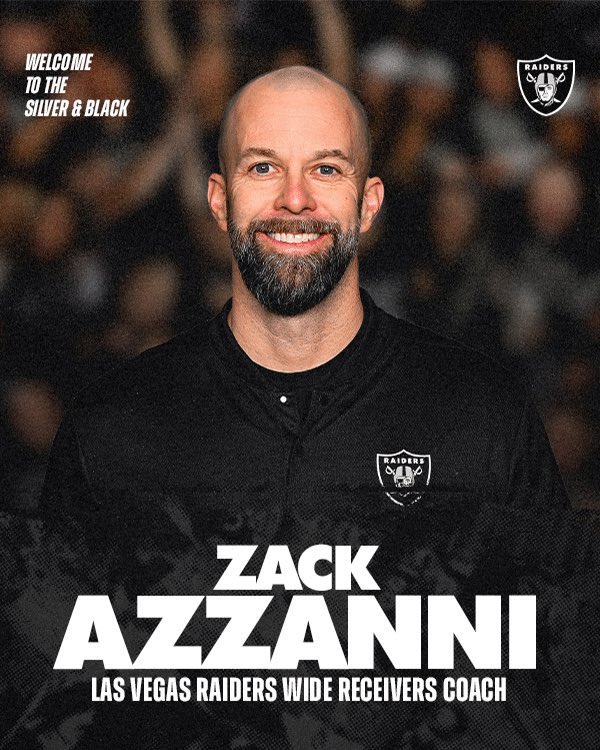 Official.

#Raiders Zack Azzanni named Wide Receivers Coach #RaiderNation 
raiders.com/news/raiders-n…