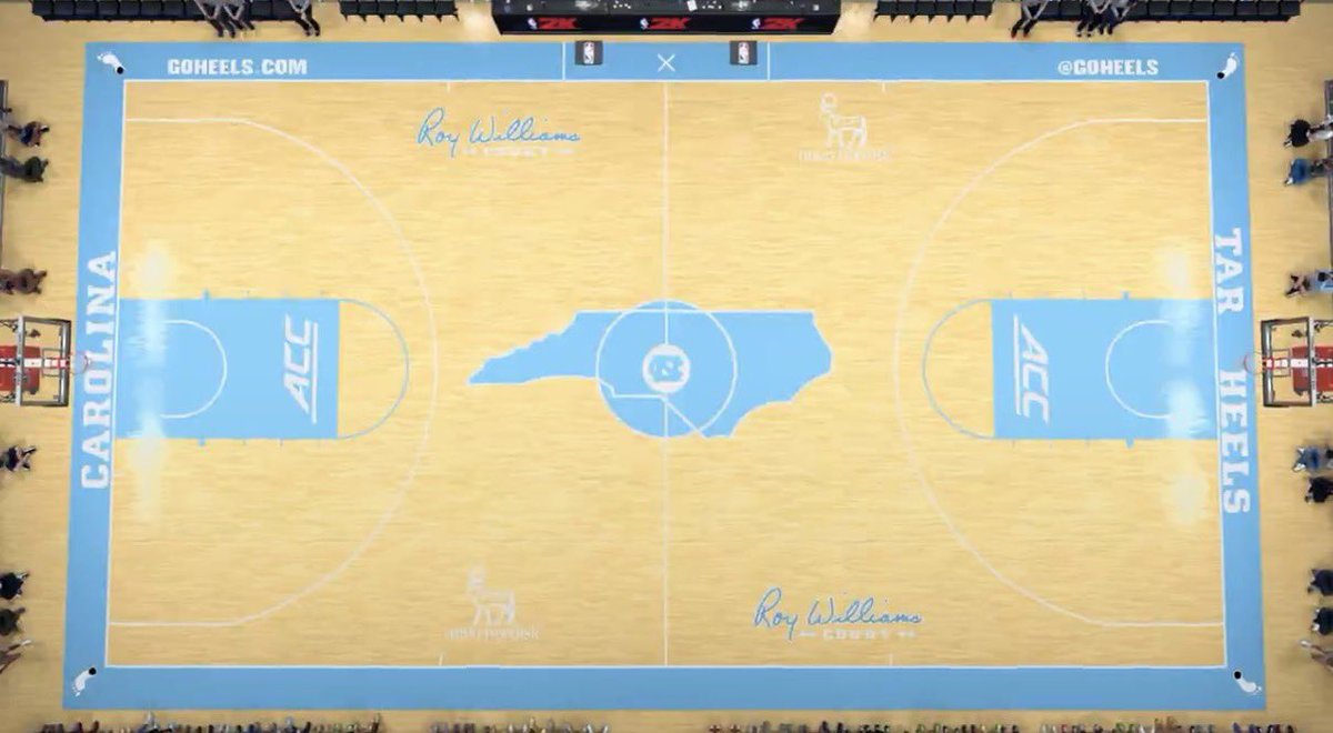 GreatDayTarHeel's tweet image. This Friday, @UNC_Basketball and @uncwbb will be in 2k! 🏀🐏
