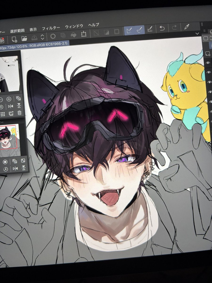 横に🌩️🦒が居る予定