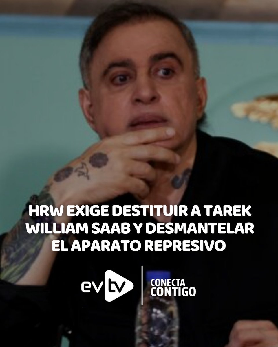 ⚠️ HRW exige destituir a Tarek William Saab y desmantelar el aparato represivo chavista

🇻🇪 La organización Human Rights Watch (HRW) instó este miércoles al régimen de la encargada Delcy Rodríguez a realizar reformas estructurales profundas para evitar una "transición simulada".