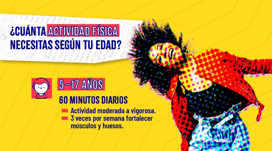 DeporteEc's tweet image. ¿Sabías que la OMS recomienda actividad física en todas las edades? 

👦🏻60 minutos diarios en niños y jóvenes
🧑🏻 150 minutos semanales en adultos
👴🏼Actividad constante en adultos mayores

No importa cuántos años tengas, moverte cambia tu vida.

🔥 #Actívate

#ElNuevoEcuador 🇪🇨