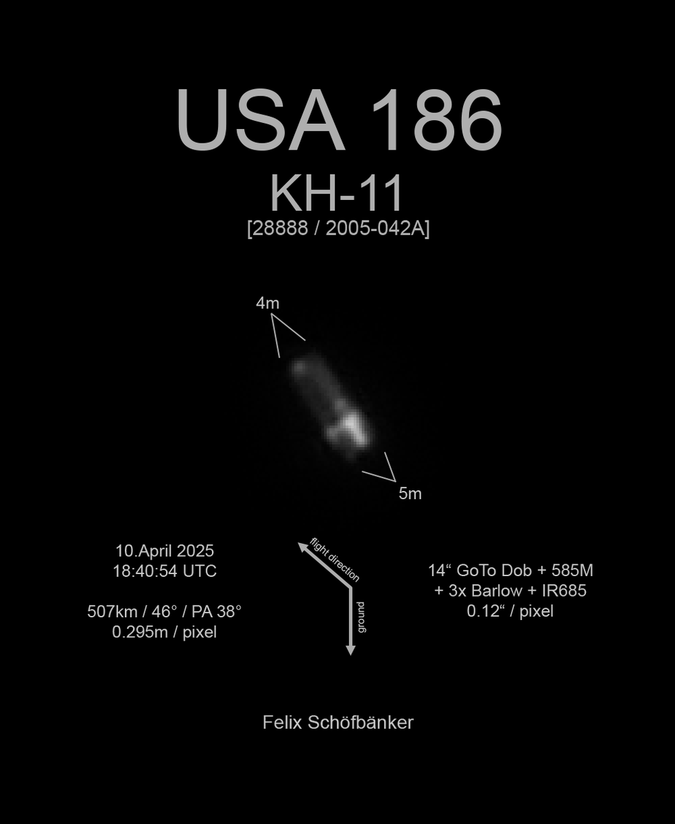 someastrostuff's tweet photo. @spce_enthusiast @DutchSpace no official images of the KH-11s
but i managed to get some images
here are two of USA 186

i think the similarities to Hubble are clear https://t.co/BbEYBIt2zp