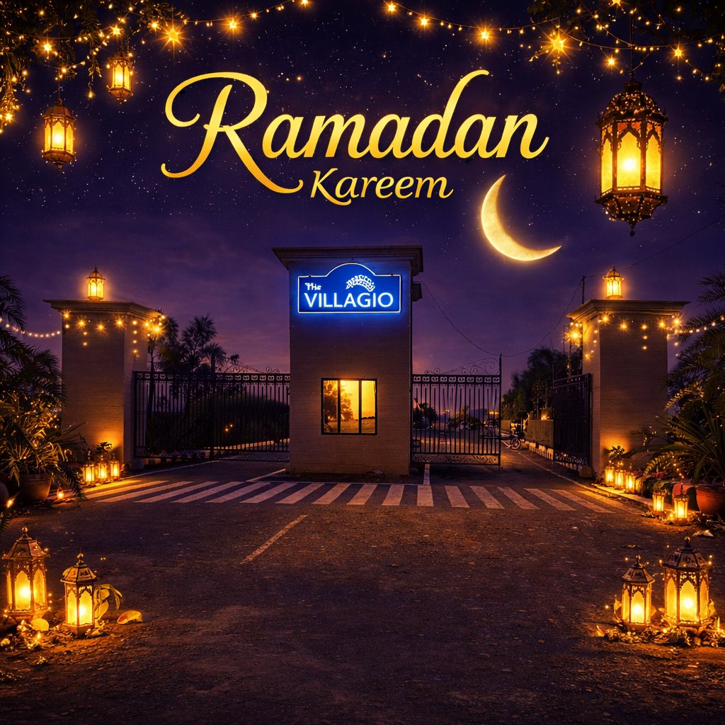 At The Villagio, every sunset turns into a serene celebration warm lights, calm surroundings, and a festive Ramadan vibe that feels truly special

#RamadanKareem #Ramadan2026 #LuxuryLiving #FarmhouseInLucknow #LucknowProperties #GatedCommunity #RealEstateLucknow #VillagioLucknow