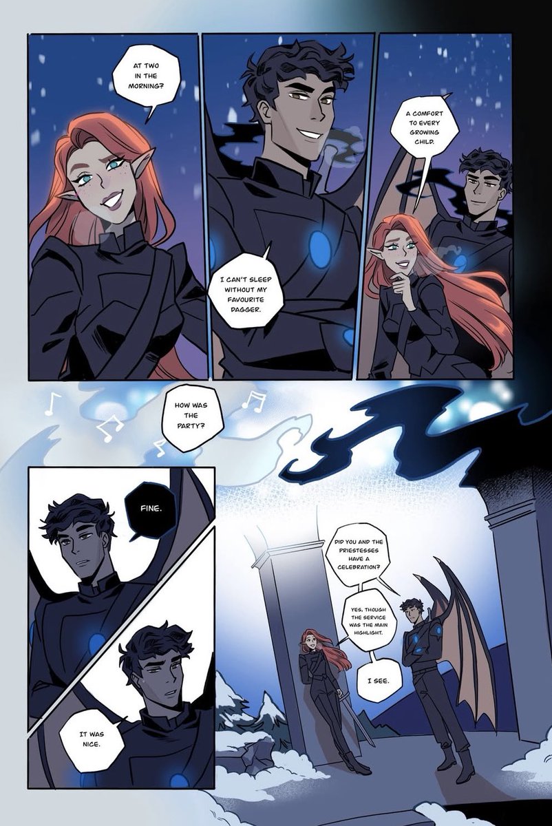 […] 𝑜𝑛𝑒 𝑜𝑓 ℎ𝑖𝑠 𝑠ℎ𝑎𝑑𝑜𝑤𝑠 𝑑𝑎𝑟𝑡𝑒𝑑 𝑜𝑢𝑡 𝑡𝑜 𝑑𝑎𝑛𝑐𝑒 𝑤𝑖𝑡ℎ 𝑖𝑡 𝑏𝑒𝑓𝑜𝑟𝑒 𝑡𝑤𝑖𝑟𝑙𝑖𝑛𝑔 𝑏𝑎𝑐𝑘 𝑡𝑜 ℎ𝑖𝑚. 𝐿𝑖𝑘𝑒 𝑖𝑡 ℎ𝑒𝑎𝑟𝑑 𝑠𝑜𝑚𝑒 𝑠𝑖𝑙𝑒𝑛𝑡 𝑚𝑢𝑠𝑖𝑐. 𝄞 ⋆.˚

gwynriel bonus chapter pt.4 by <a href="/natalienardozza/">Natalie Nardozza// Comic Artist</a>