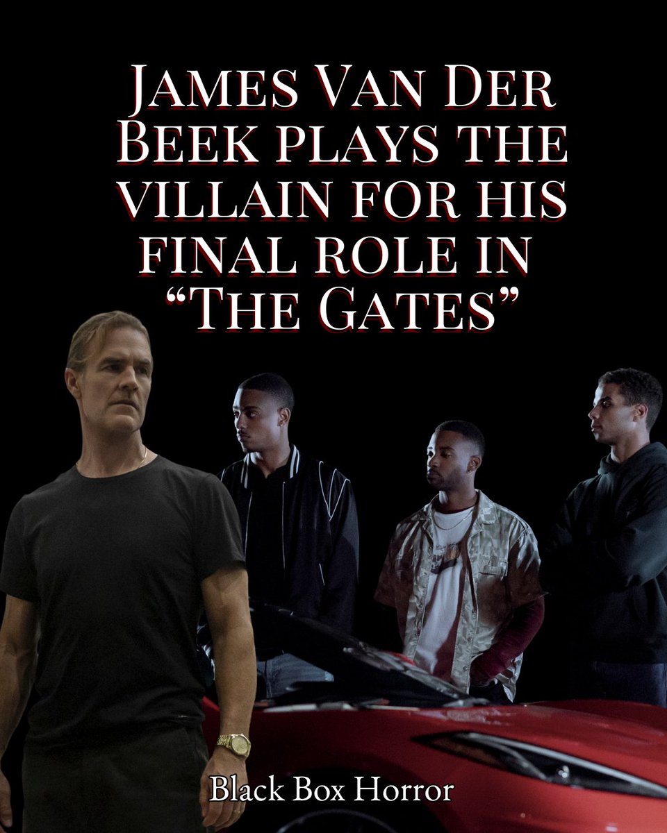 blackboxhorror's tweet photo. James Van Der Beek, at his most charming and terrifying, plays a cunning patriarch that holds the entire community under his influence.

Get the details and watch the official trailer for THE GATES (2026)

https://t.co/33WUZWNESR https://t.co/yz7FK0l95q