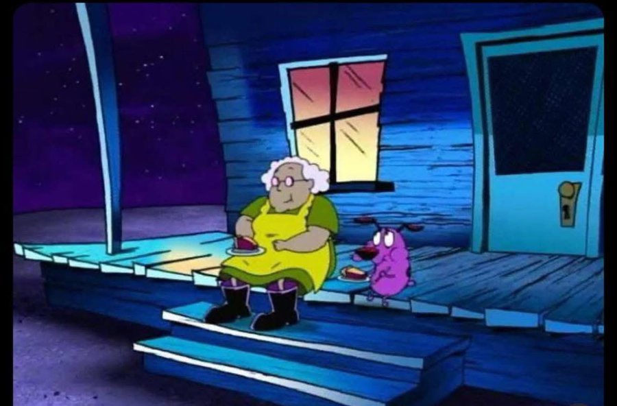 Me and my grandma when we used to chill together