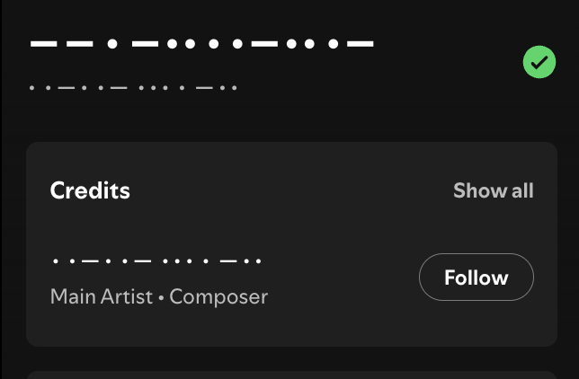 Take note: An iconic brand can be achieved very easily.

Just saw this in my Spotify.

Without doubt the best ever 'brand name' for his name yet it looks sublime too. A linear logo. 

Nailed it with just simple common sense.

Wake up BigBlocks.... if you have to sell it you've