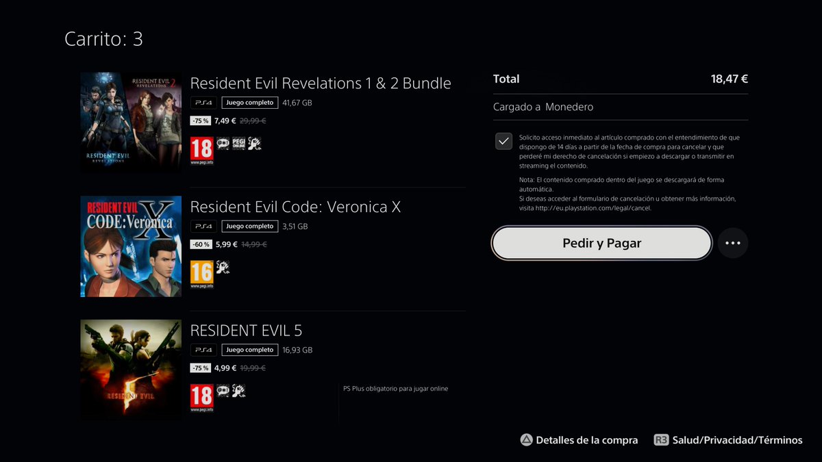 Maaaaaarchando un poco de Resident Evil

No sé por cuál empezar. Code: Veronica y RE 5 me apetece rejugarlos (más el 5, curiosamente, que me gustó bastante menos), pero en los Revelations soy totalmente virgen