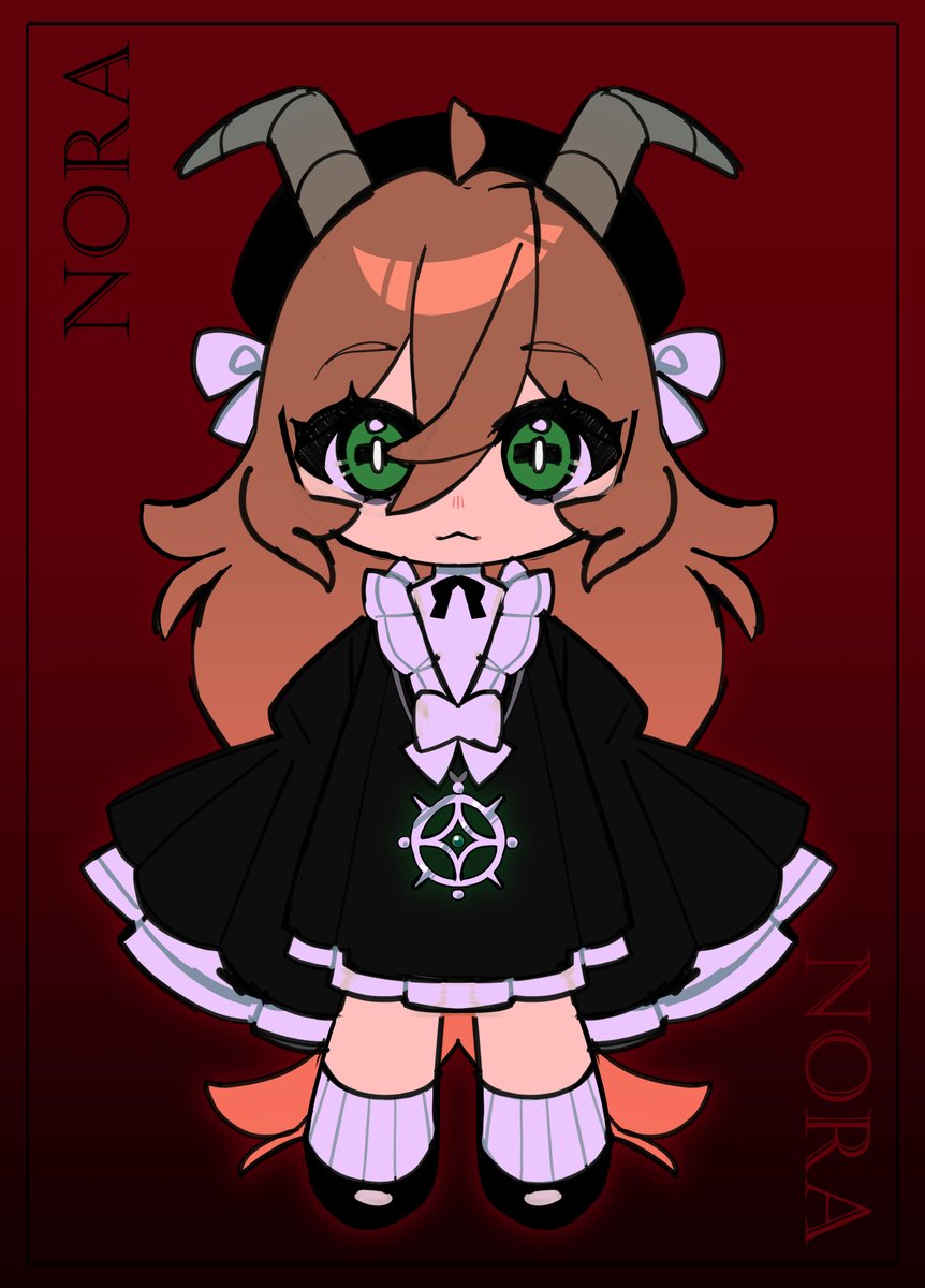 I reworked an oc! Join her cult! 🐐💚
