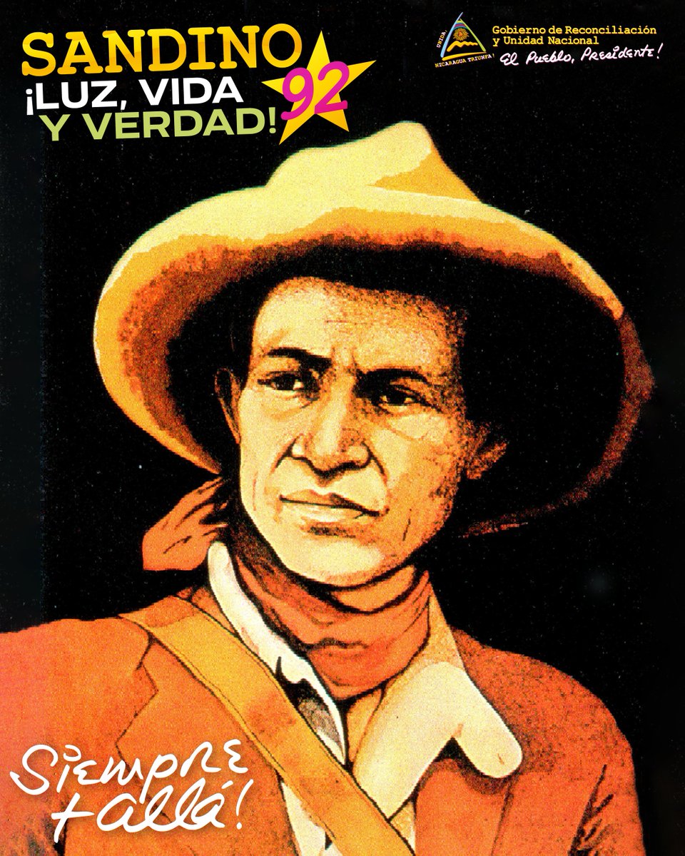 Sandino Vive en la Fuerza del Pueblo.

A 92 años, su Luz sigue iluminando nuestros pasos con Dignidad y Soberanía.

Celebramos su Legado Vivo, que nos impulsa Siempre Más Allá, con Amor, Unidad y Esperanza Cierta.

¡Victoria y Paz!

#2026VIVASANDINO ✊
#2026SIEMPREMÁSALLÁ 💪