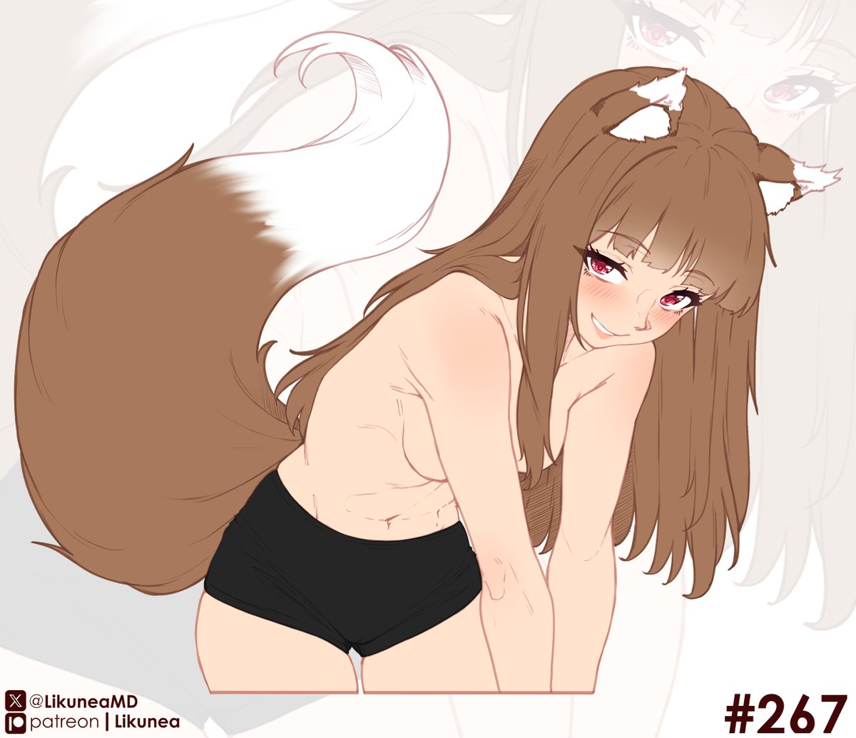 🌾Day  267🌾  

 Early access to finished works and polls:                                  patreon.com/c/Likunea 

#100日チャレンジ #daily_holo #holo #horo #spiceandwolf #狼と香辛料 #digitalart #digitalartwork #animegirl #nsfw