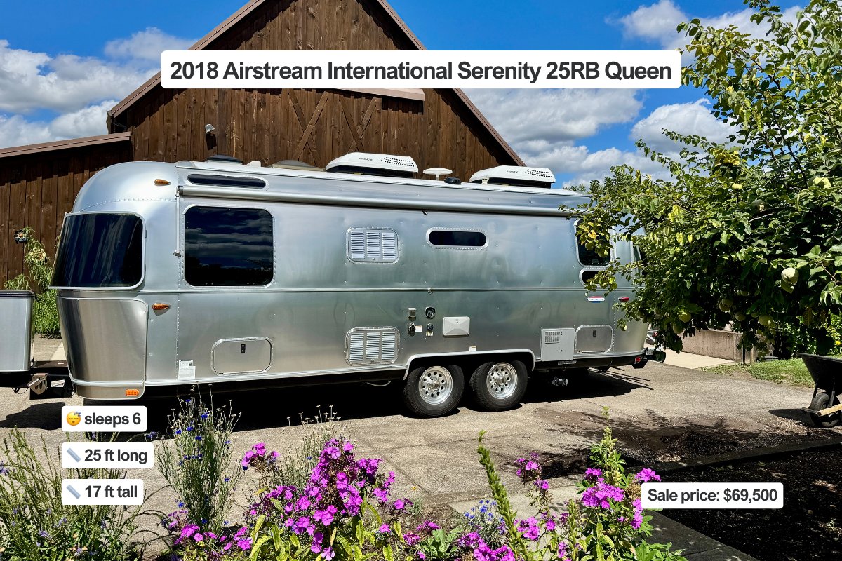 RVsDotCom_'s tweet photo. Dreaming of travel trailers 💫

Used 2019 Casita Independence Deluxe 17
Used 2018 Airstream International Serenity 25RB Queen
Used 2023 Forest River Timberwolf 39NA
Used 2023 Winnebago Hike 100 1316DB https://t.co/fk1RaEJFrE