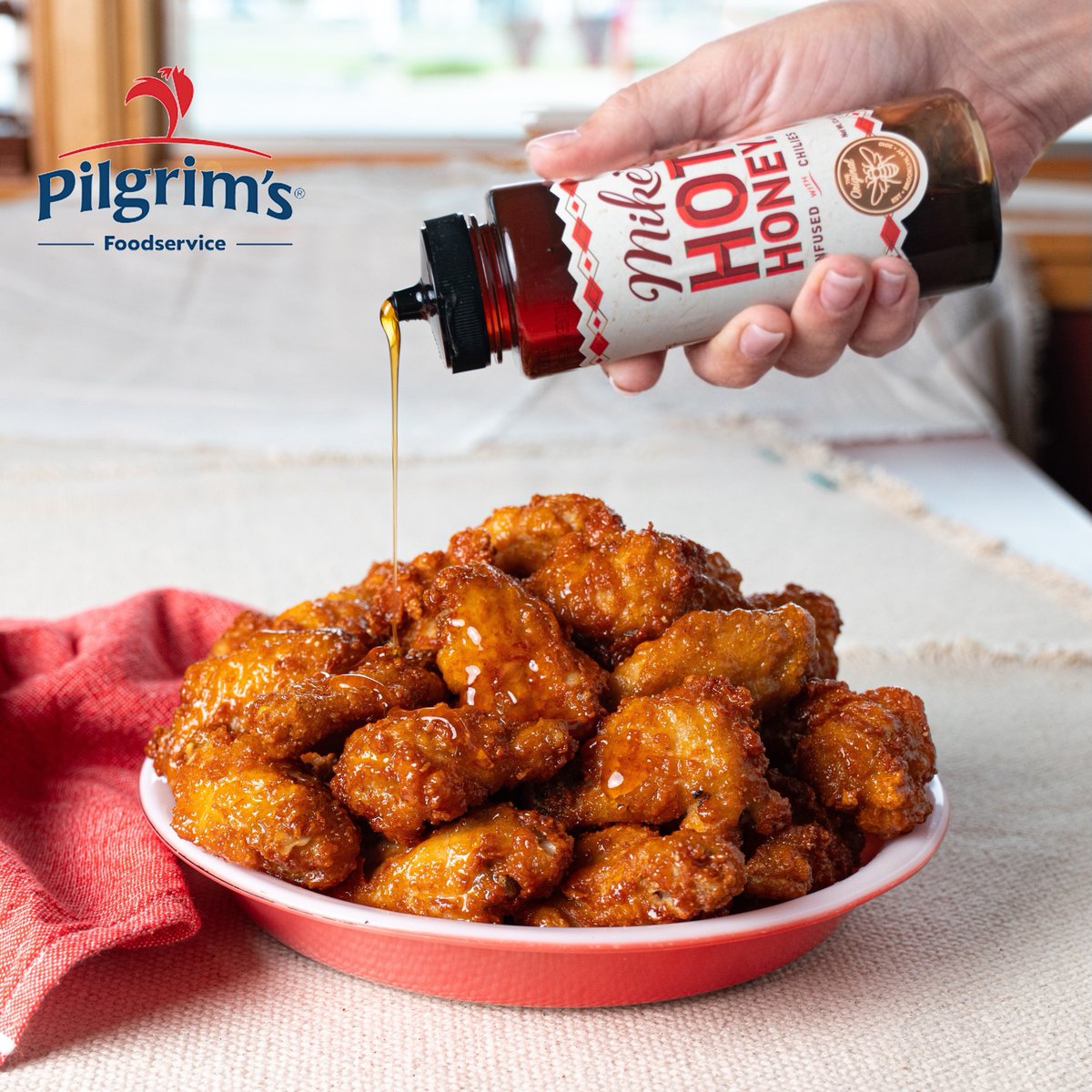 PonBonSteak's tweet photo. Enjoy your next night in with Mike’s Hot Honey®️ on our Pilgrims Wings To Go in all of its' sweet and spicy goodness 😍🍯🍗 

Valid Feb. 18 to Apr. 12 at participating locations only. Prices and items may vary per location. https://t.co/QJ7y5urKh8