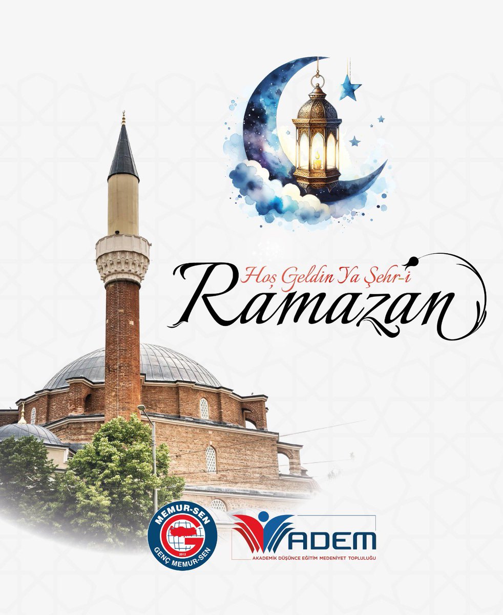 gencmemursen's tweet photo. Hoş Geldin Ya Şehr-i Ramazan 🌙

Kalplerin arındığı, sofraların paylaştıkça bereketlendiği, gönüllerin aynı duada buluştuğu mübarek Ramazan ayına kavuştuk.

Bu rahmet ikliminin; merhameti çoğaltmasını, kardeşliği güçlendirmesini, mazlumlara umut olmasını diliyoruz.

Ramazan-ı Şerif’imiz mübarek olsun.