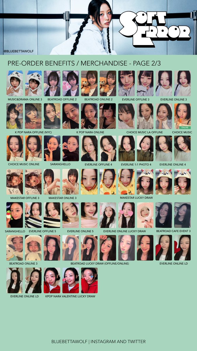 bluebettawolf's tweet photo. Yves "Soft Error" Template - Soft Error Era Template (Album Photocards + POB) - Last Updated: 2026.02.18
@Yves___official #์ด๋์์๋
#์ด๋ธ #Yves #Soap #SoftError ์ด๋ฌ์ ์๋
์จ๋ฒ ํฌํ ์นด๋ ํฌ์นด pc poca photocard ์ด๋ธ https://t.co/i8yvAaRAwO