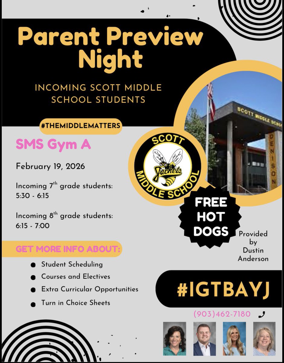 Hey SMS!
Join us tomorrow night for Parent Preview Night!