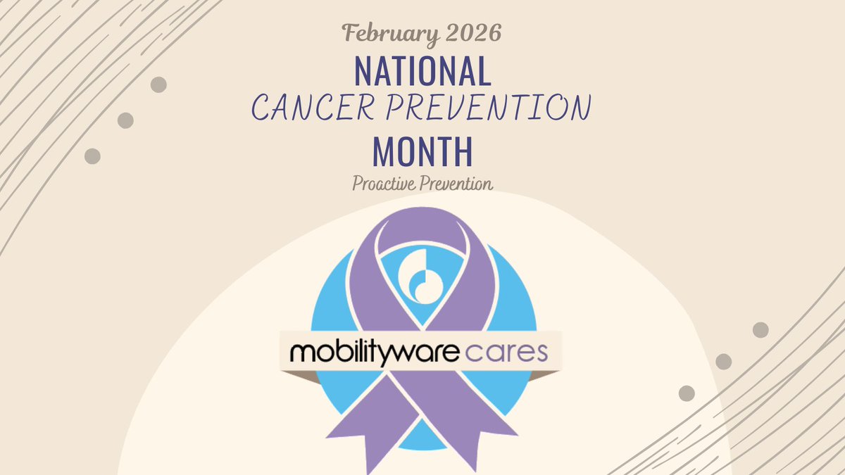 This Cancer Prevention Month, we’re focused on what matters most: proactive risk reduction and prioritizing our health. 

At MobilityWare, we’re supporting our employees with onsite cancer prevention screenings and a Cancer Prevention Month pin.