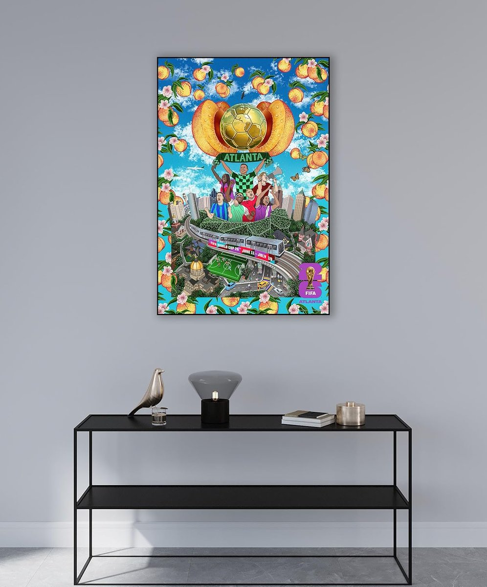 FIFA World Cup 2026™  Atlanta Poster Officially Licensed Merchandise 
 
Ready to Hang - Wood-mounted — rigid, durable display panel

Sizes: 13" × 19", 16" × 24", 24" × 36" 

Shop Today!👉historicpictoric.com/products/fifa-… 

#HistoricPictoric #FIFA2026 #Soccer #WallArt #History
