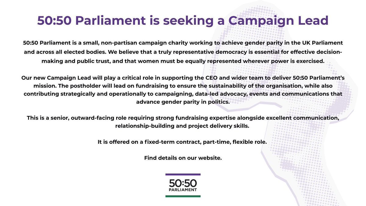 50:50 Parliament tweet media