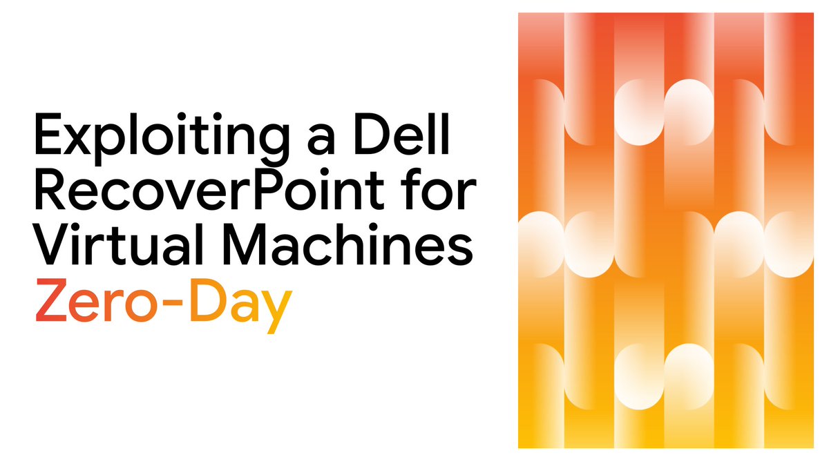 Mandiant's tweet photo. UNC6201 is exploiting a high-risk zero-day (CVSS 10.0) in Dell RecoverPoint for Virtual Machines.

This PRC-nexus actor has leveraged the vulnerability since mid-2024 to maintain persistent access, and distribute GRIMBOLT backdoor.

📄 Learn more:
https://t.co/Q92lmOaW8X https://t.co/ip5sZwDhNj