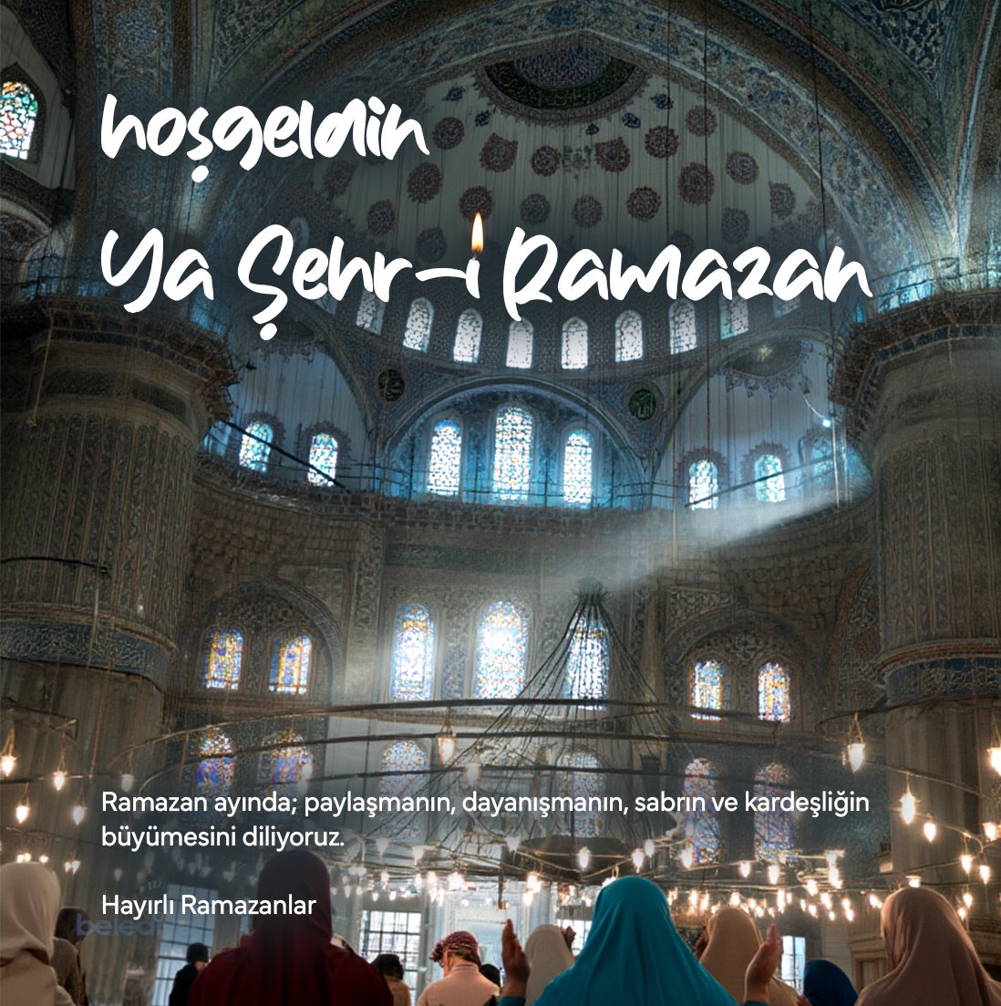 Hoşgeldin Ya Şehr-i 🌙 Ramazan 

Ramazan ayında; paylaşmanın, dayanışmanın, sabrın ve kardeşliğin büyümesini diliyoruz.

Hayırlı Ramazanlar

#RamazanRuhunuYaşatmak