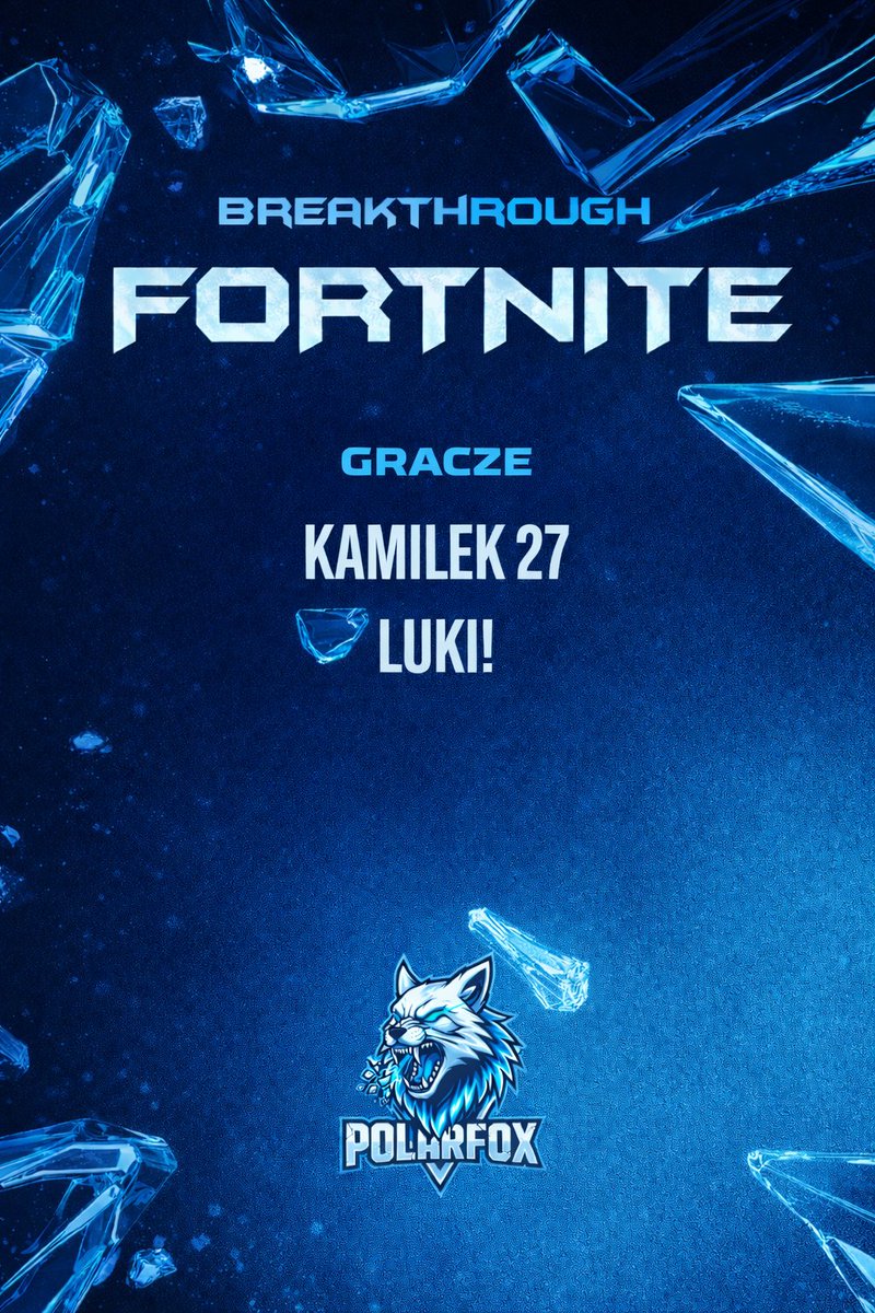 plrxesport's tweet photo. PolarFox Fortnite Roster

@KamilekGOAT @LukiaFN3