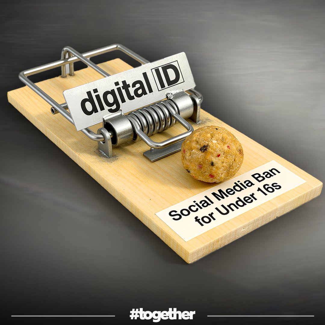 ScottBurley17's tweet photo. Under 16s "social media &amp; VPN ban” = Digital ID for all by the back door?

Unworkable. Unnecessary. Dangerous for free speech.

Parents must decide, not the state.

No to ID by stealth @Keir_Starmer @SciTechGovuk @LindsayHoyle_MP

#together https://t.co/37prqz4tX7