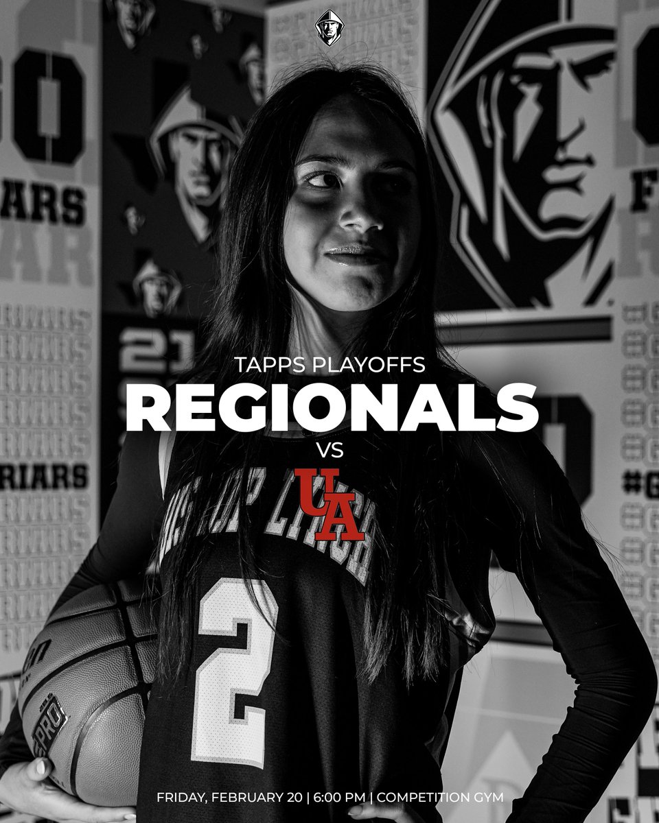 Regional Rivalery Showdown.

🏀 TAPPS 6A Playoffs
🥊 Regional Round
🆚 Ursuline
📆 Friday, February 20th
⌚️ 6:00 p.m.
📍 Dallas, TX
🏟️ Competition Gym
🖥️ Bishop Lynch Athletics YouTube

#𝐆𝐨𝐅𝐫𝐢𝐚𝐫𝐬 // #𝐌𝐢𝐬𝐬𝐢𝐨𝐧𝐓𝐫𝐚𝐝𝐢𝐭𝐢𝐨𝐧