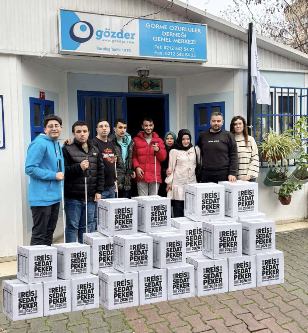 Sayın REİS SEDAT PEKER, görme engelli kardeşlerimizi de unutmadı.