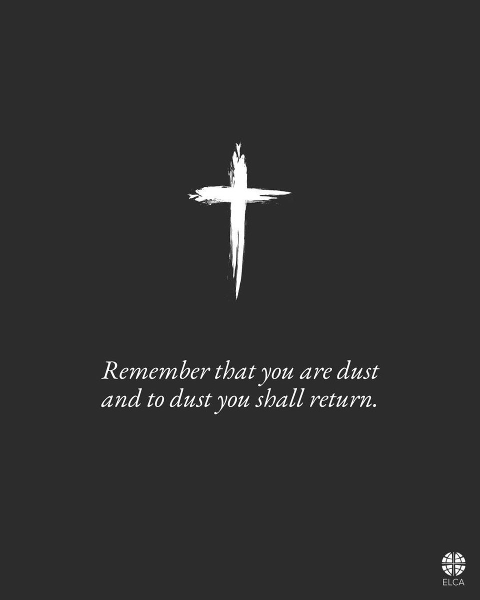 Ash Wednesday Service 7:00pm
#AshesToAshes 
#DustToDust 
#lutheran #elca