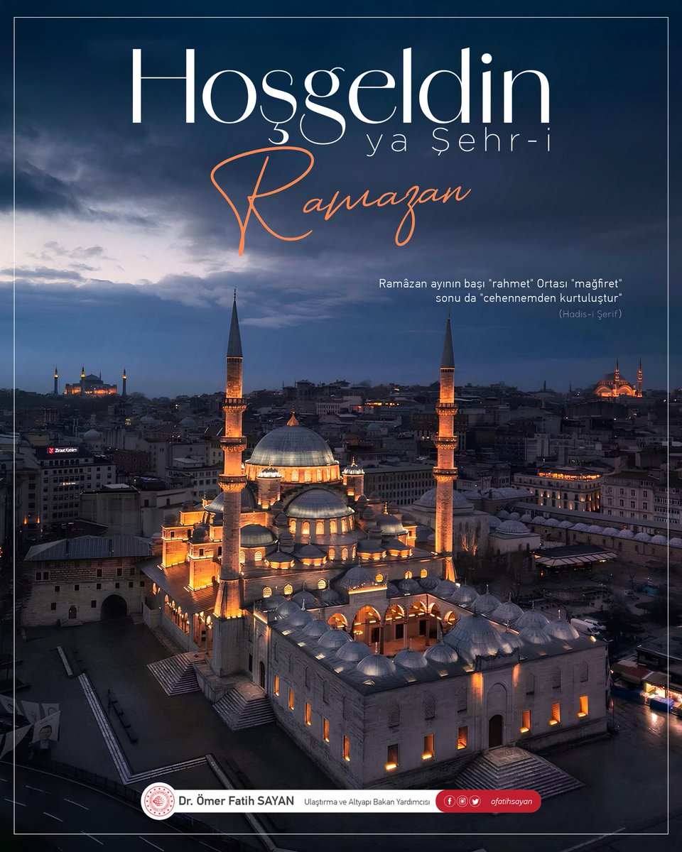 Kalbin tozunu silen, ruhu incelten, paylaşmanın güzelliğini hatırlatan bir müjde…

Hoş geldin Ya Şehr-i Ramazan! 🌙

“Oruç, ruhun şölenidir.” der şair.
Bu kutlu zaman diliminde soframızın bereketi, gönlümüzün muhabbeti daim olsun.

Hayırlı Ramazanlar.