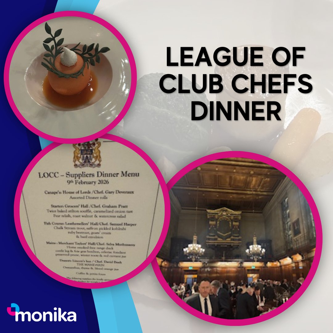 Last week we had the pleasure of attending the League of Club Chefs' annual dinner, hosted at Merchant Taylors' Hall. A fantastic event featuring delicious food by a talented line up of chefs and time catching up with industry connections!
