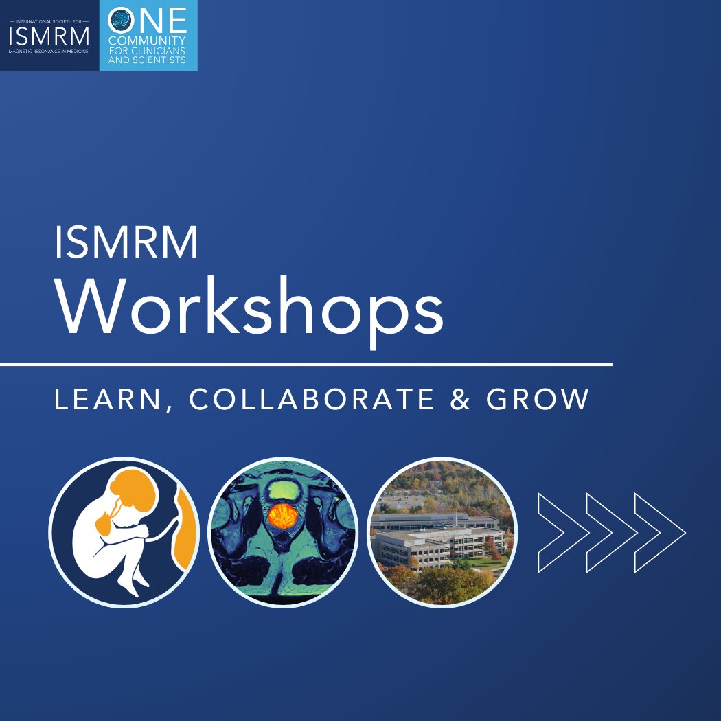 ISMRM's tweet image. WORKSHOP WEDNESDAY: 
There are THREE opportunities to join us for our upcoming ISMRM Workshops in March 2026!

View all workshops &amp;amp; details: ow.ly/KYi550YfjfX

#ISMRM #MRI #ContinuingEducation #Neuroimaging #MRTechnologist #PrenatalMRI #CancerImaging #CancerMRI #Neurofluids