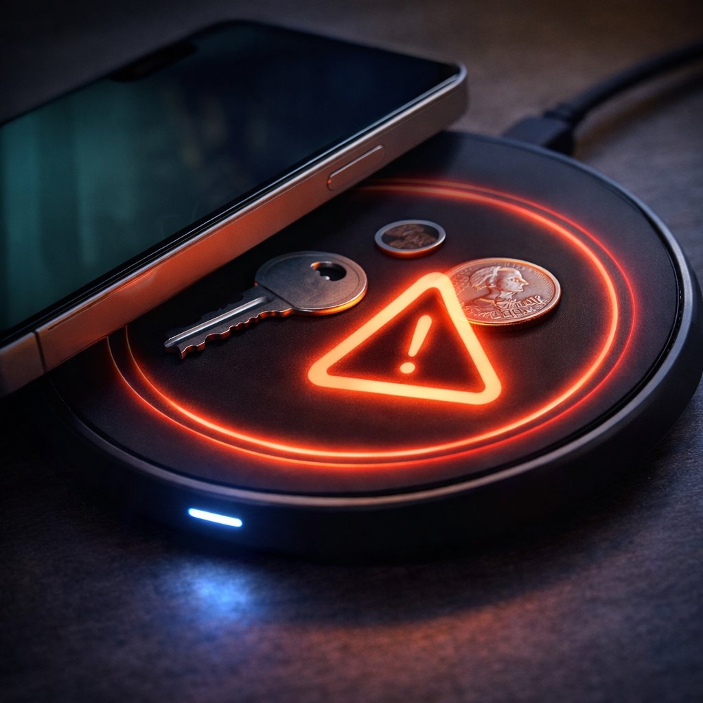 Foreign Object Detection (FOD) is one of the quiet heroes of wireless charging.

It helps Qi2 chargers recognize when something other than a compatible device (like keys or coins) is on the surface and prevents power from being transferred.

FOD means less heat and better