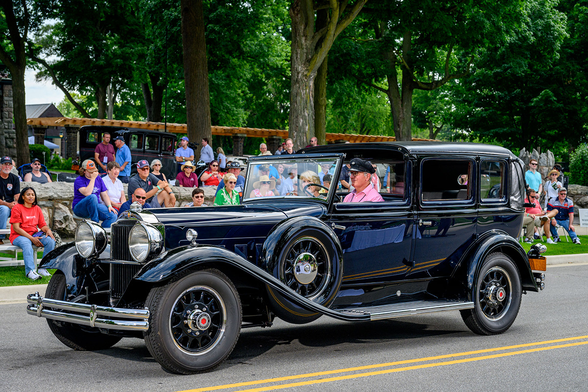 This 1931 Packard Deluxe Eight All-Weather Town Car Landaulet is an “Individual Custom” with a Packard-built body from the company’s custom body shop. Power is supplied by a 385 cubic-inch inline eight developing 130 horsepower.