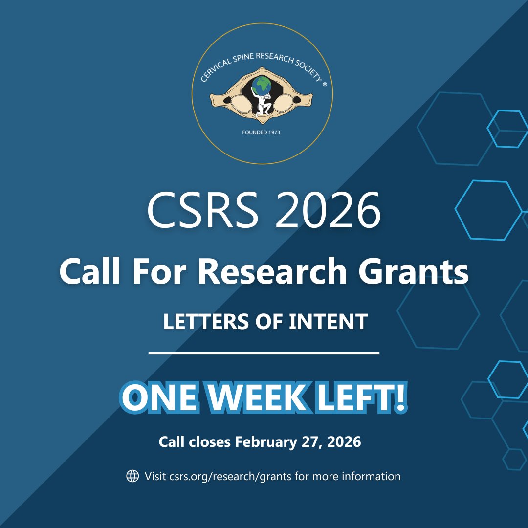 Cervical Spine Research Society tweet media