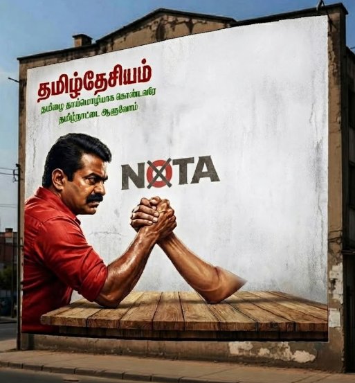 BJP ய பின்னுக்கு தள்ளி NOTA உடன் மோதும் நாம் தமிழர் கட்சி!

சூப்பருப்பு 😄😄😄